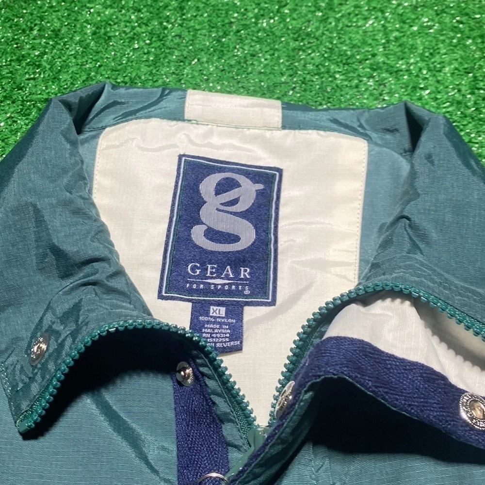 Mens Vintage Notre Dame Gear for Sports quarter zip pullover. Size XL.